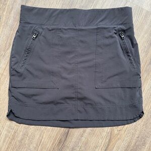 Athleta Black Active Skort with Zipper Pockets
